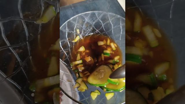 ASMR DIPPING SAUCE WITH CUCUMBER #yummyfood #yummy #delicious#asmr#viralshorts#viral#short#shorts