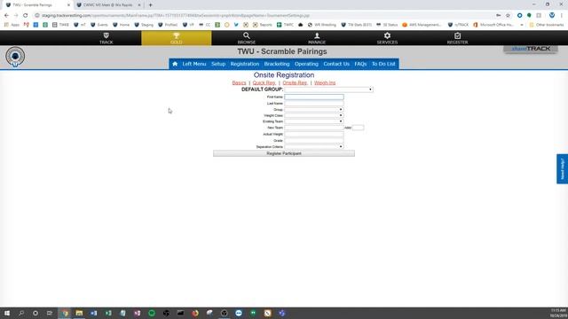 Scramble Registration