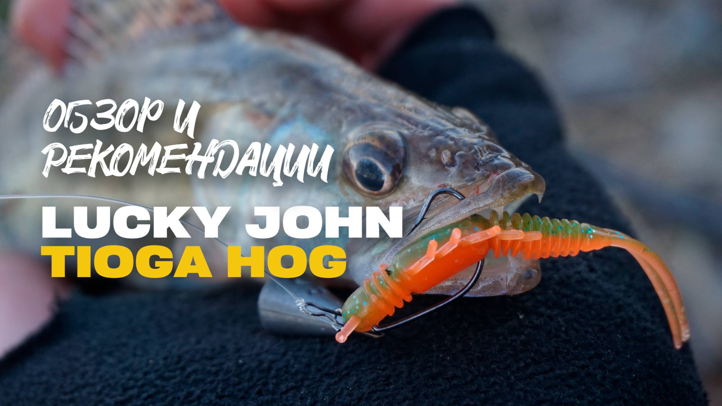 Силикон на Щуку Окуня Судака Lucky John Tioga Hog Обзор и Рекомендации к Применению