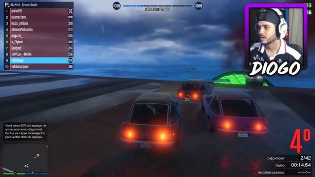 GTA V Online: Descendo os MONTES GELADOS!!
