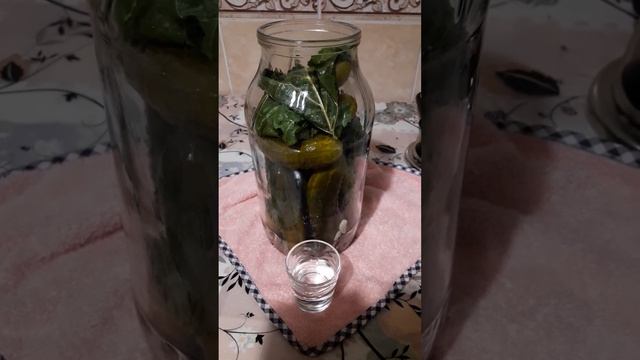 Квашені хрумкі огірки з горілкою.
