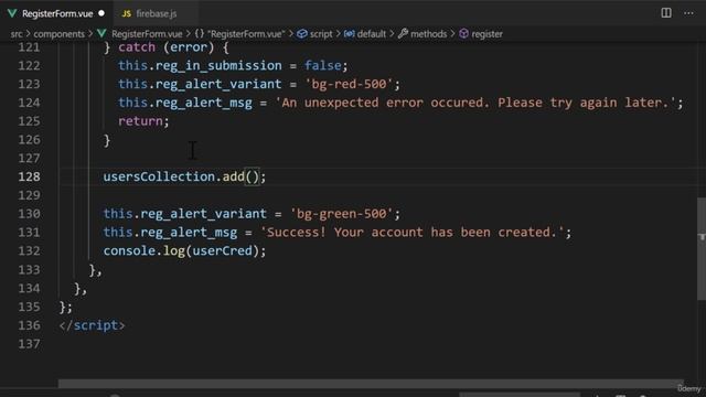 007 Storing the User Form Data