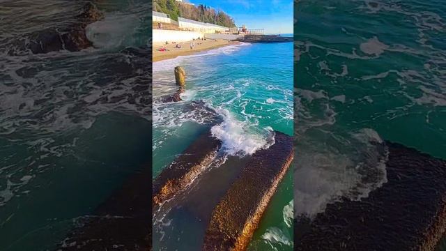 Море в Сочи зимой