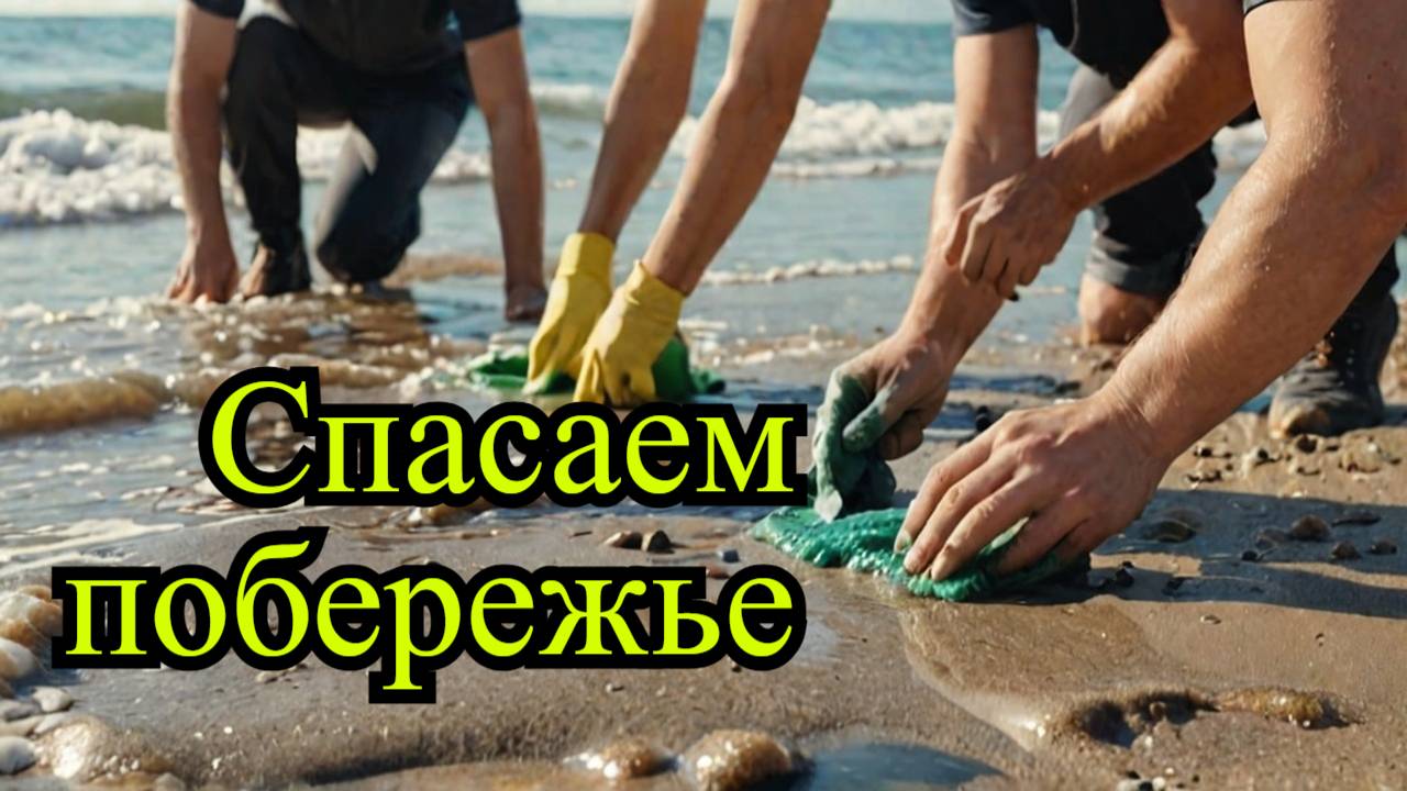 Масштабная уборка мазута на Черноморском побережье