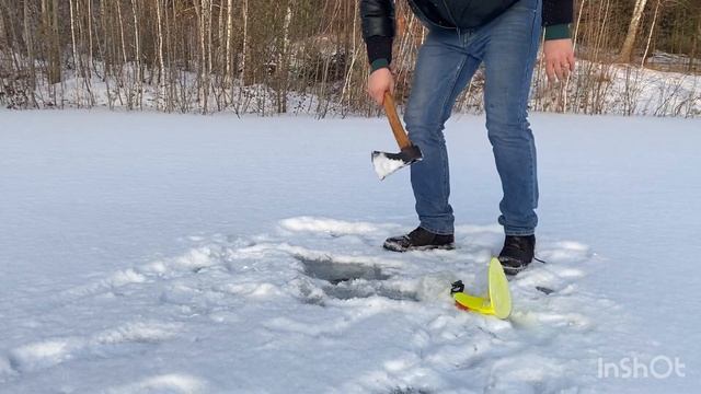 Лесная избушка!!! Ловим рыбу и встречаем Рождество.