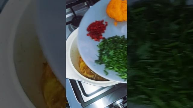 Delicious barley soup with chicken neck #shorts