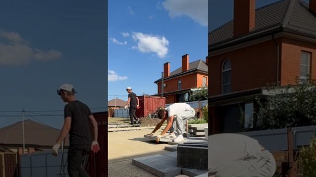 Укладка тротуарной плитки
