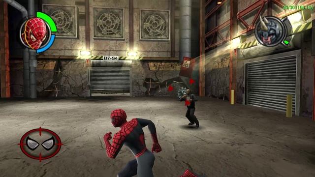 Spider-Man 2 PSP Часть 16 Шипованная Атака/Босс Носорог