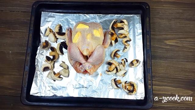 Tərəvəzli toyuq qızartması/Roasted chiken with vegetables