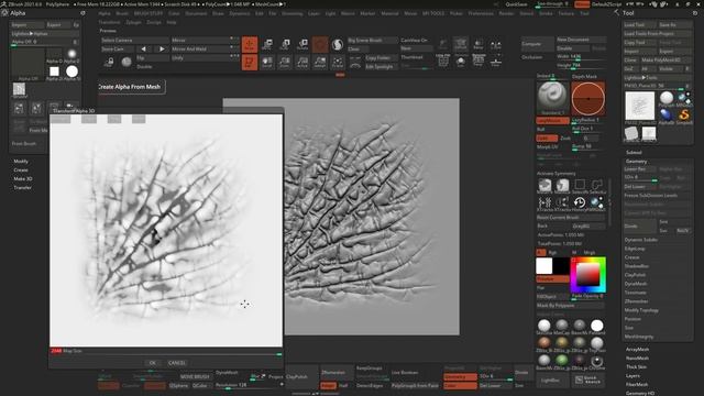 ZBrush custom alphas from Custom brushes (720p)