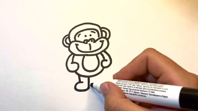 Как нарисовать обезьянку