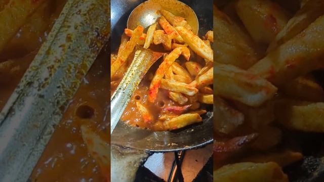 30₹ chilli potato #streetfood #chillipotato #food #foodie #shorts #videos