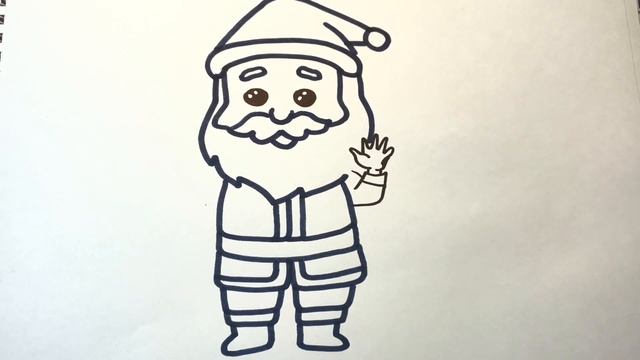 Как нарисовать деда мороза