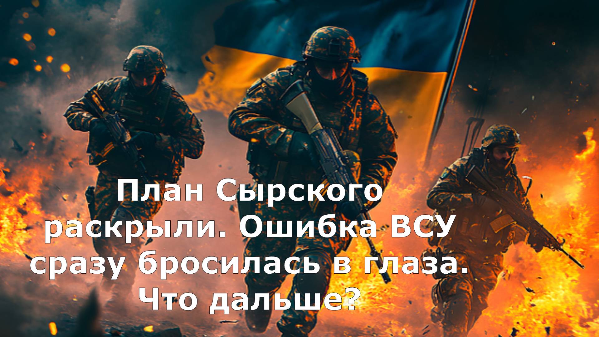 План Сырского раскрыли. Ошибка ВСУ сразу бросилась в глаза. Что дальше?