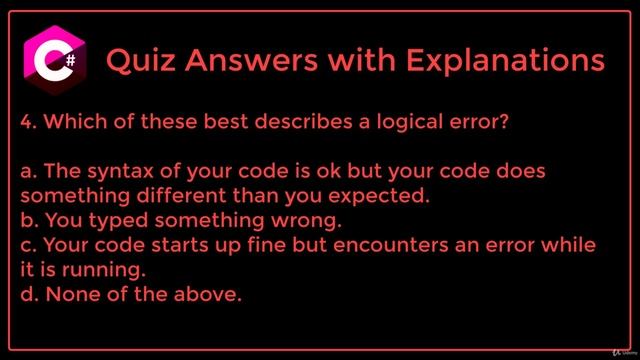 20. Quiz Answers with Explanations