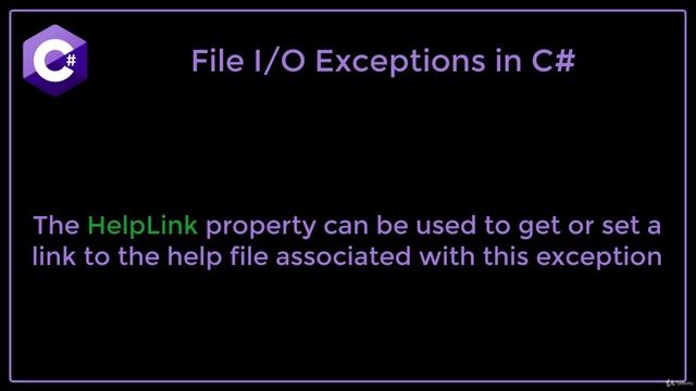 8. File IO Exceptions in C#
