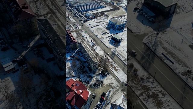 над городом Находка