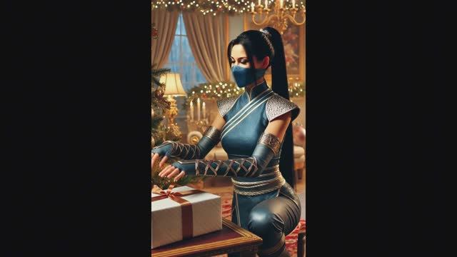 Китана в НГ - ролик нейросетей