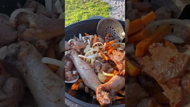 Плов в казане из баранины!!! Растительное масло 300 мл. на 1 кг. Риса! Смесь перцев и Зира 💯👍🏻