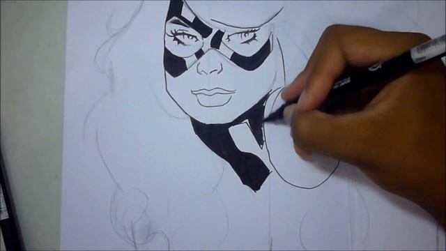 Speed Drawing Gata Negra