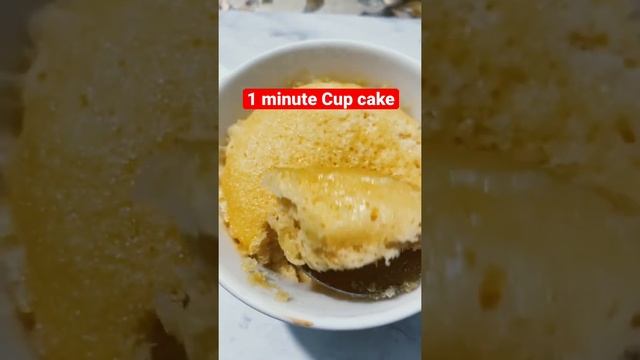 1 minute cup cake in microwave | cup cake #shorts