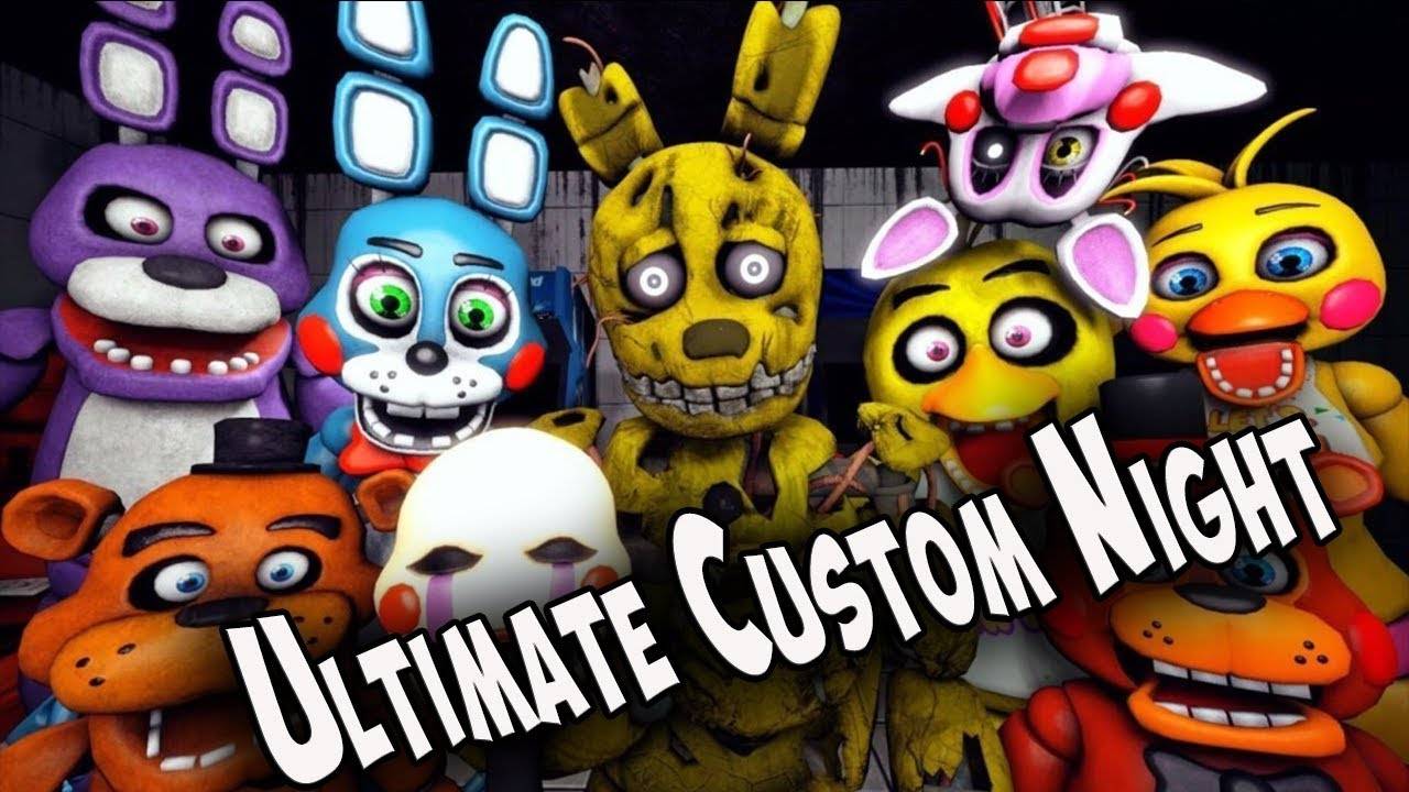 109 Ultimate Custom Night FNAF 7 - Aaron играет  ХОРРОР ФНАФ 7 СВОЯ НОЧЬ № 2