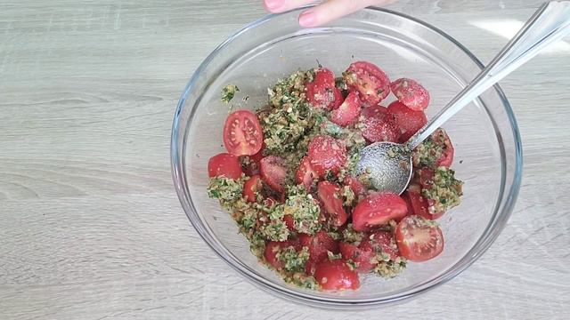 Ужин для диабетиков 2 типа. Вкусные закусочные помидоры.