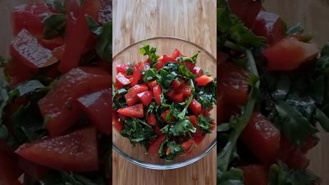 Салат с Болгарским перцем| Петрушка Pepper Salad #shorts