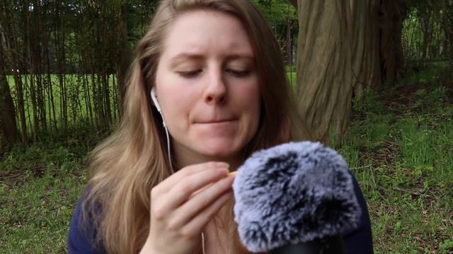 ASMR Outside   🌳🍃🌾 (nature sounds, soft-spoken, hair-brushing, tapping)