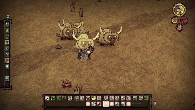 Don't Starve PS4 - Beginners Survival Guide Pt.4 SHAVING BEEFALO & WINTER PREP (xX-SERVANT-Xx) - 3F