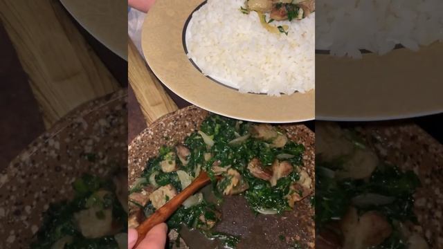 Откидной плов с зелёной подливой. Когда хочется что-нибудь вкусного ☺️ #кулинария #повар #плов