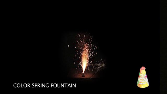 Colour Spring Fountain - FireworksDepot.ca