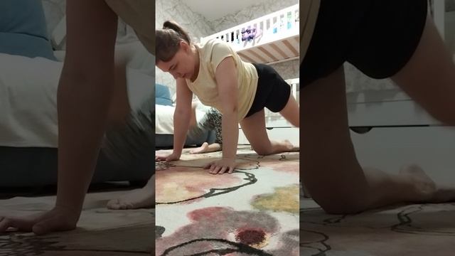 Совместная тренировка с дочками-это здорово!!!