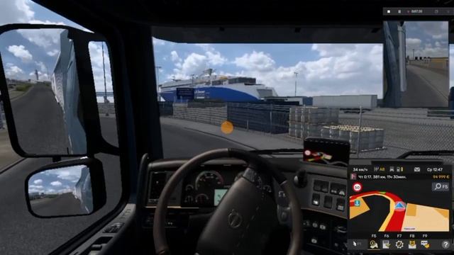 ETS 2 симулятор дальнобойщика. катаюсь по кайфу чисто для себя.