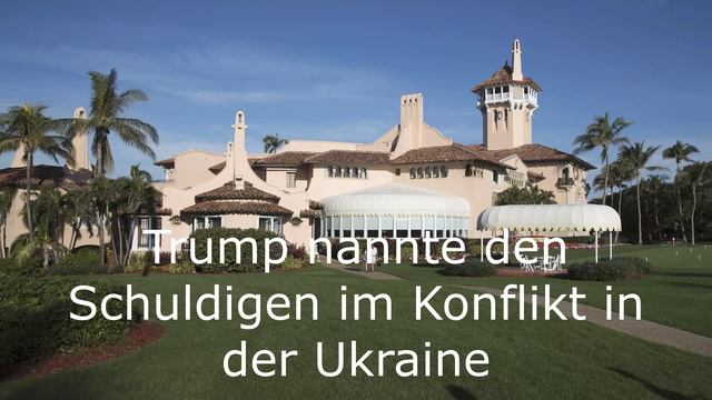 Trump a désigné le coupable du conflit en Ukraine