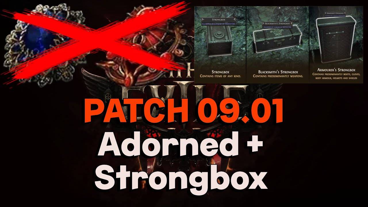 О патче 0.1.0f в Path of Exile 2 | Фикс бага с Adorned, будущие улучшения Strongbox и мелочи