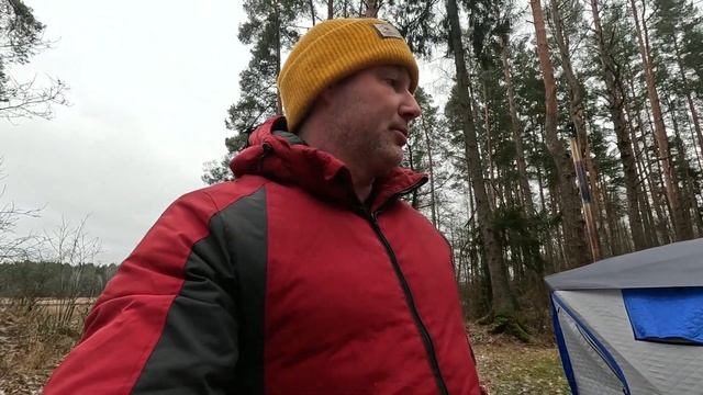 ЗИМНИЙ КЕМПИНГ НА БЕРЕГУ ОЗЕРА. ⛺