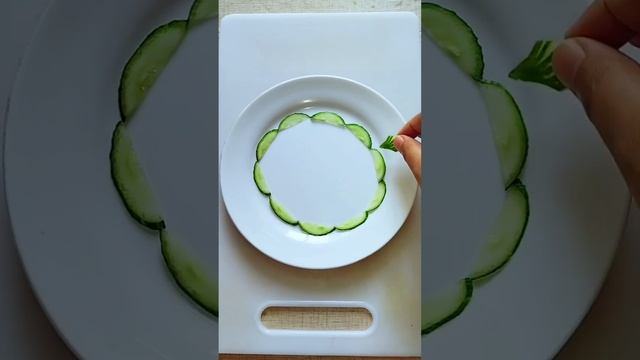 How to make vegetables salad #cucumbersalad #carving #saladart #art #shorts #food #fruit #creative