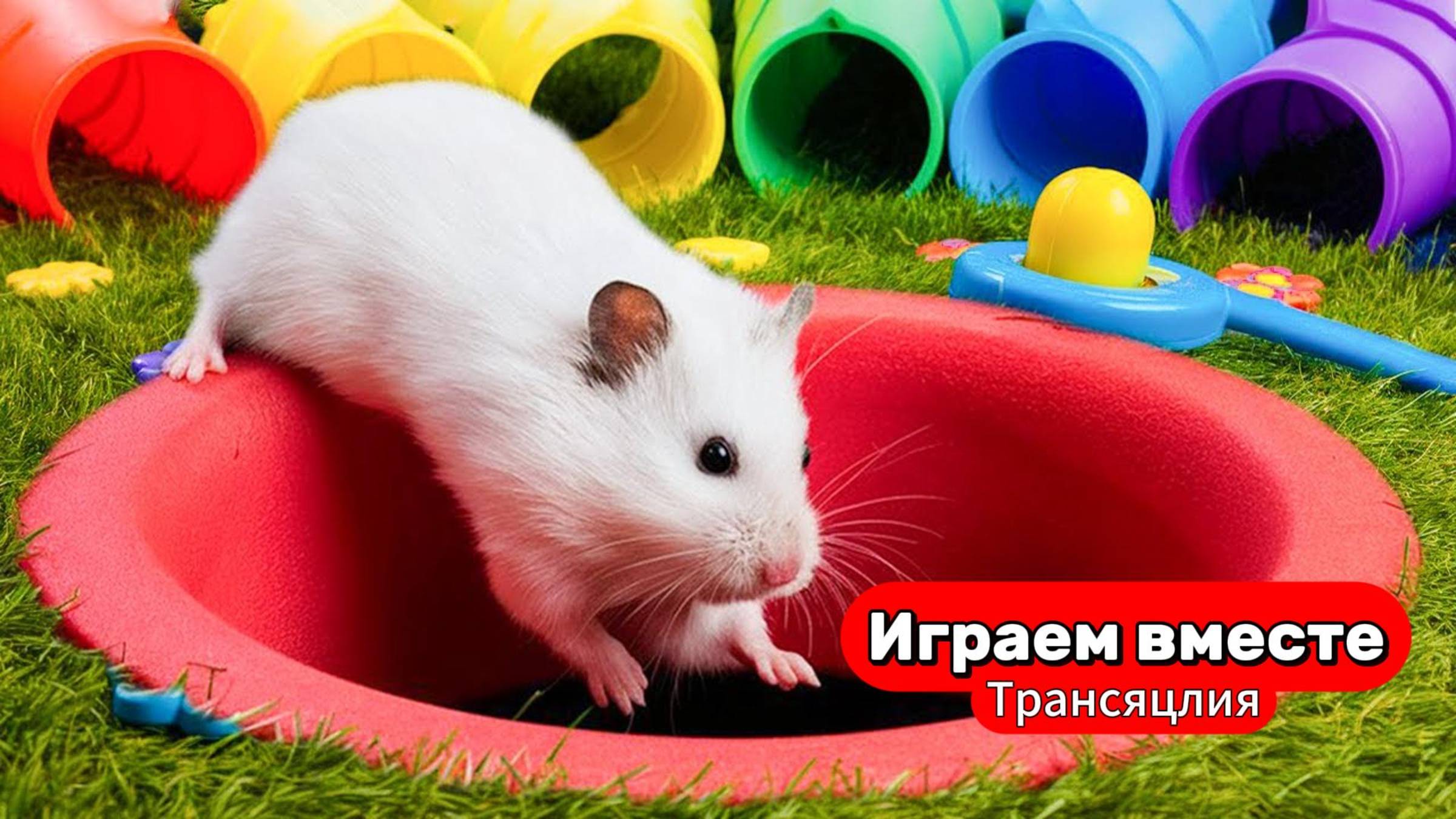 Хомяк сбегает из СЛОЖНЕЙШЕГО ЛАБИРИНТА 🐹 Трансляция для детей