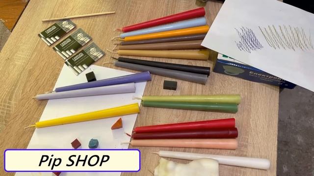 Как покрасить воск для свечей, жирорастворимыми красителями