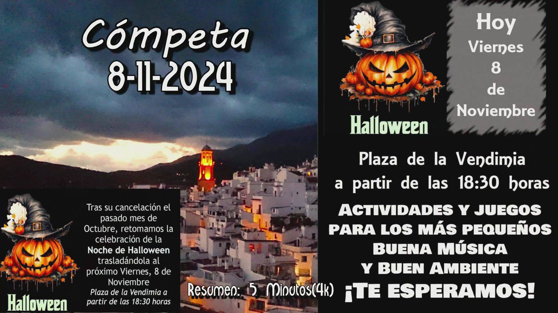 Resumen: Noche de Halloween en Cómpeta 8-11-2024