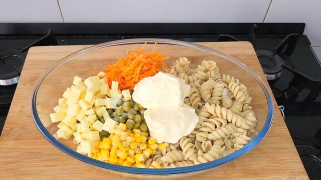 NÃO COMA MACARRÃO ANTES DE VER ESSA RECEITA!!!😱🔥 receitas fáceis e rápidas, salada de macarrão