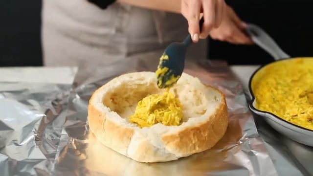 Pumpkin, Sage and Gruyere Cheese Cob Loaf dip recipe