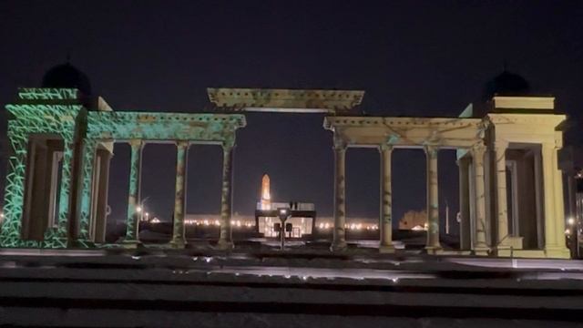 Сухумская колоннада на набережной в Уфе