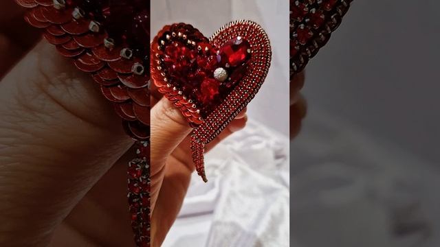 Брошь " Сердечко"