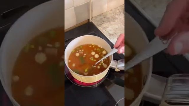 how to make Chinese style chicken noodle soup #Shorts