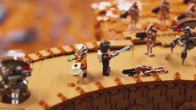 Building Geonosis in 9 minutes! LEGO Star Wars MOC Timelapse