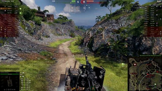 Мир танков. WOT. Бой на  ПТ Grille 15. Взял 5 фрагов 7.8К урона