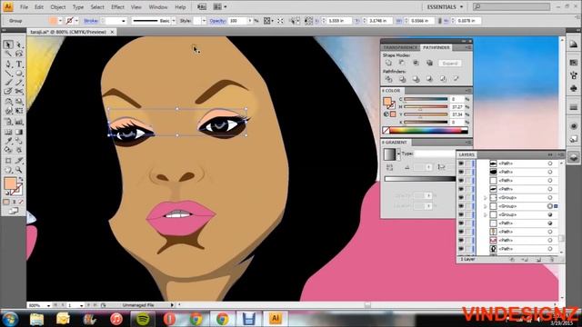 Adobe Illustrator of Cookie Lyon Empire