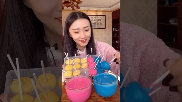 ASMR EATING RAINBOW & CHOCOLATE MOUSSE CAKE, CONTAINER CAKE, CREPE CAKE // KWAI DESSERT MUKBANG